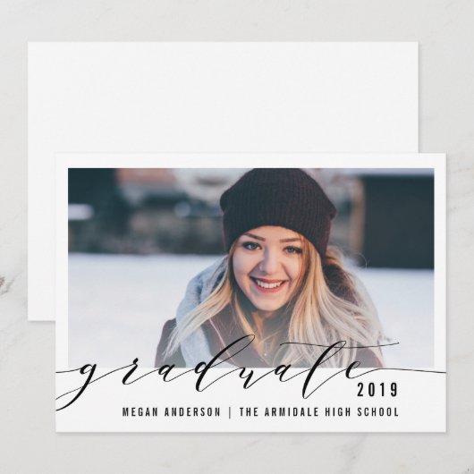 Ankündigung des Abschlusses von elegantem Skript-F (Vorne/Hinten)