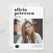 Ankündigung des Abschlusses von Foto (Vorderseite)