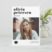 Ankündigung des Abschlusses von Foto (Stehend Vorderseite)