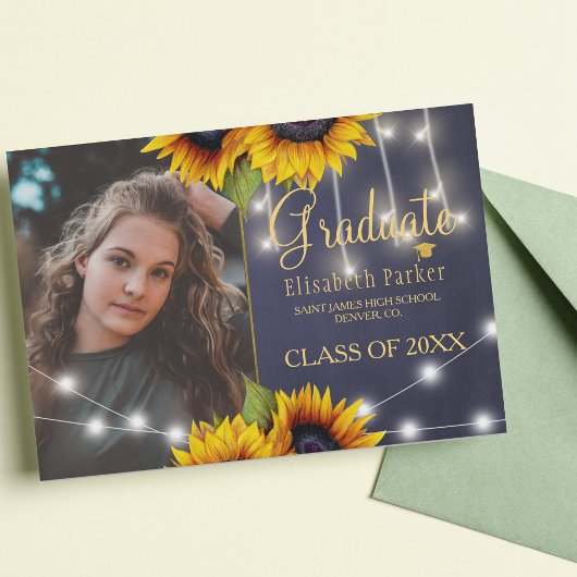 Ankündigung des Abschlusses von Goldsonnenblumen