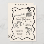 Ankündigung des Abschlusses von Hand (Vorne/Hinten)