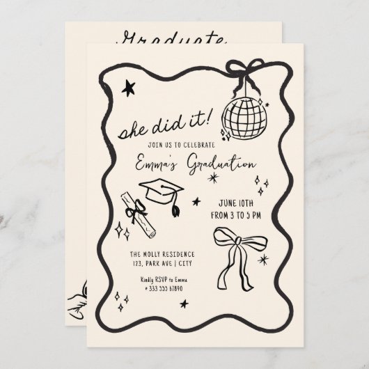 Ankündigung des Abschlusses von Hand (Vorne/Hinten)