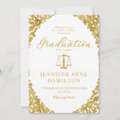 Ankündigung des Abschlusses von Jurastudien durch  (Vorderseite)