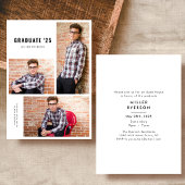 Ankündigung des Abschlusses von modernen Fotos