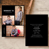 Ankündigung des Abschlusses von modernen Fotos