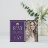 Ankündigung des Abschlusses von Pflegekräften Postkarte (Stehend Vorderseite)