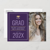 Ankündigung des Abschlusses von Pflegekräften Postkarte (Vorne/Hinten)