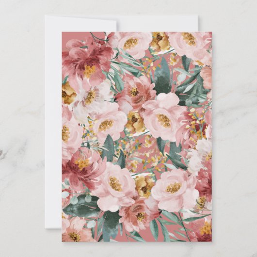 Ankündigung des Abschlusses von Pink mädchenhaftem (Rückseite)