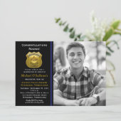 Ankündigung des Abschlusses von Polizeibeamten Fot (Stehend Vorderseite)