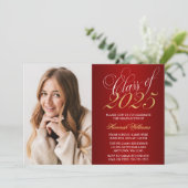 Ankündigung des Abschlusses von Script Red Gold Fo (Stehend Vorderseite)