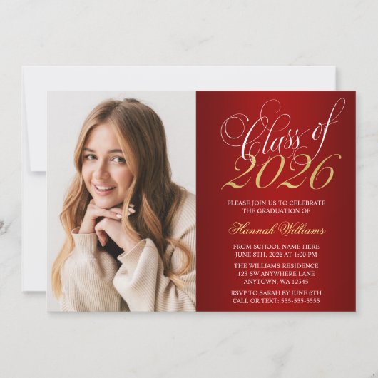 Ankündigung des Abschlusses von Script Red Gold Fo (Vorderseite)