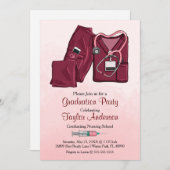 Ankündigung des Abschlusses von Scrub Nursing Scho (Vorne/Hinten)