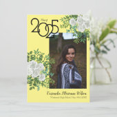 Ankündigung des Abschlusses "White Rose Yellow Fot (Stehend Vorderseite)