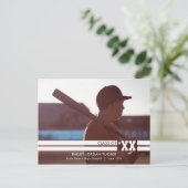 Ankündigung des Absolventen des Sportstudiums mit  Postkarte (Stehend Vorderseite)