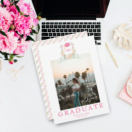 Ankündigung des Artist Monogram Foto Abschluss