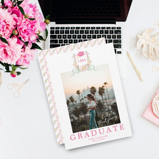 Ankündigung des Artist Monogram Foto Abschluss