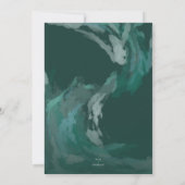 Ankündigung des bemalten grünen Abschlusses (Rückseite)