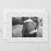 Ankündigung des Big Sister Floral Schwangerschaft (Rückseite)