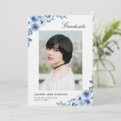 Ankündigung des blauen Abschlusses (Stehend Vorderseite)