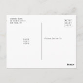 Ankündigung des Blauen Fotos Postkarte (Rückseite)