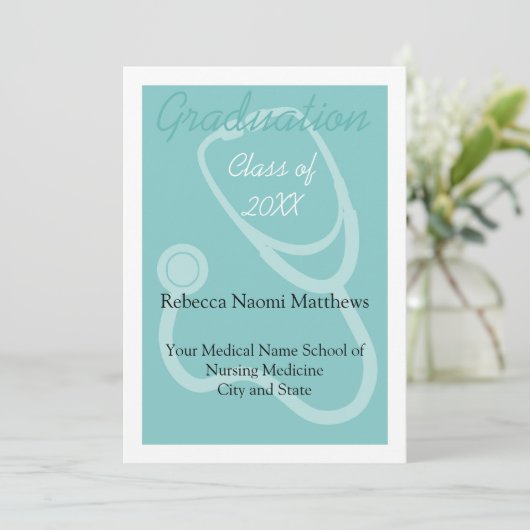 Ankündigung des blauen/weißen modernen medizinisch (Stehend Vorderseite)