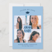 Ankündigung des Blue Box-Abschlusses für Graduate (Vorderseite)