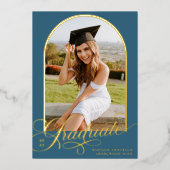 Ankündigung des Blue Graduate Foil Abschlusses (Vorderseite)