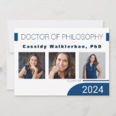 Ankündigung des Blue PhD Foto Abschluss (Vorderseite)