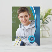 Ankündigung des Blue Ribbon Graduate Foto (Stehend Vorderseite)