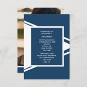 Ankündigung des Blue White Foto Abschlusses (Vorne/Hinten)