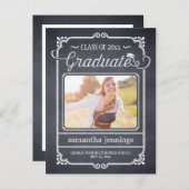 Ankündigung des Chalked Frame-Abschlusses /Einladu (Vorne/Hinten)