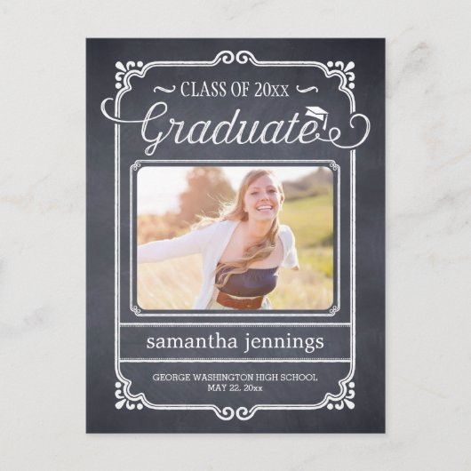 Ankündigung des Chalked Frame-Abschlusses /Einladu (Vorderseite)