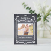 Ankündigung des Chalked Frame-Abschlusses /Einladu (Stehend Vorderseite)