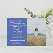 Ankündigung des christlichen Abschlusses Jeremiah (Stehend Vorderseite)