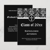 Ankündigung des Christlichen Abschlusses von Black (Vorne/Hinten)