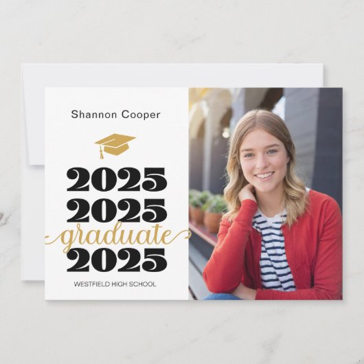 Ankündigung des Christlichen Gold Abschluss Fotos  (Vorderseite)