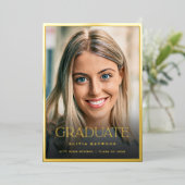 Ankündigung des Classic Foto Gold Foil Abschluss (Stehend vorne)