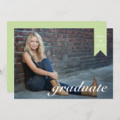 Ankündigung des Classic Green Abschluss - Einladun (Vorne/Hinten)