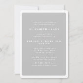 Ankündigung des Classic Modern Foto Abschluss (Rückseite)