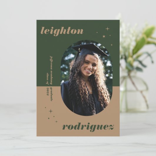 Ankündigung des coolen Abschlusses "Unique Rounded (Stehend Vorderseite)