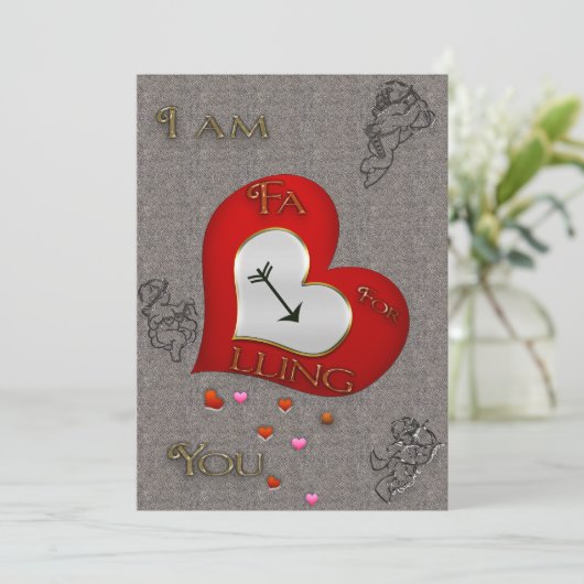 Ankündigung des Cupid Falling (Stehend Vorderseite)