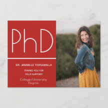 Ankündigung des Doktorandenstudiums Foto