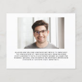 Ankündigung des Doktorats Foto Abschluss (Rückseite)