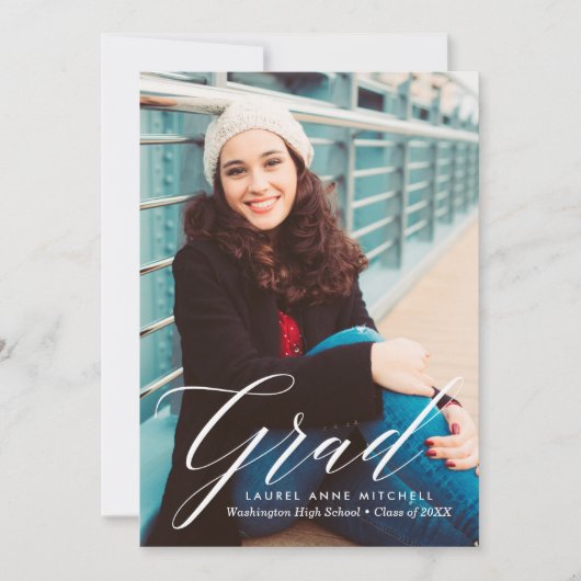 Ankündigung des eleganten Abschlusses (Vorderseite)