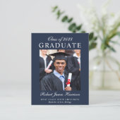 Ankündigung des eleganten Foto Blue Budget Abschlu (Stehend Vorderseite)