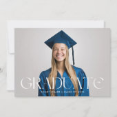 Ankündigung des eleganten Graduate Foto Abschluss (Vorderseite)