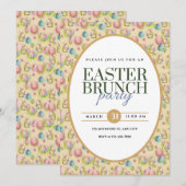 Ankündigung des eleganten Osterbrunch-Party (Vorne/Hinten)