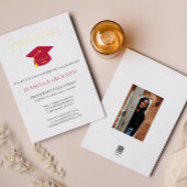 Ankündigung des eleganten Script Gold Foil Abschlu