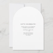 Ankündigung des eleganten White Arch Foto Abschlus (Rückseite)