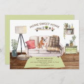 Ankündigung des englischen Bulldog-Hundes-Bewegens (Vorne/Hinten)